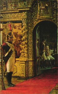 Maréchal Davout au Monastère Chudov, Kremlin de Moscou, 1900 - Vasili Vasilievich Vereshchagin